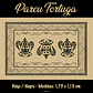 Pareo Napohe Grande Tortuga Beige / Negro 1,75X1,15MTS - thumbnail 2