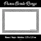 Pareo Borde Rongo Rongo blanco / negro 1,75X1,15MTS - Miniatura 2