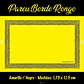 Pareo Borde Rongo Rongo amarillo / negro 1,75X1,15MTS - thumbnail 2