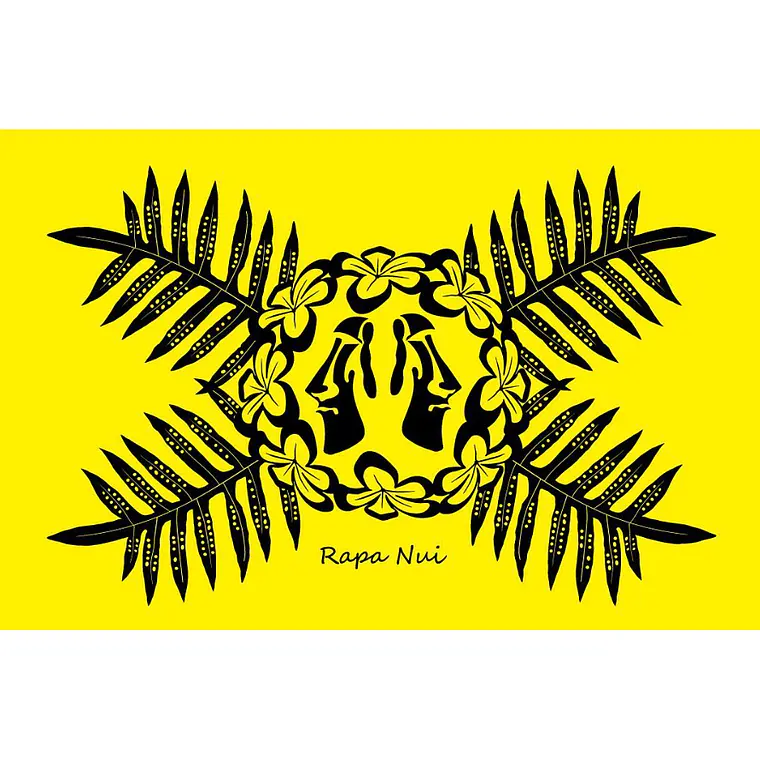 Pareo Matua Pu´a Amarillo / Negro 1,75x1,15mts 1