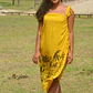 Pareo Anakena Beige / Negro 1,75x1,15mts - Miniatura 5