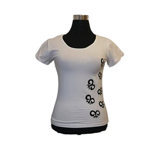 Polera blanca Estampada con figura Make Make