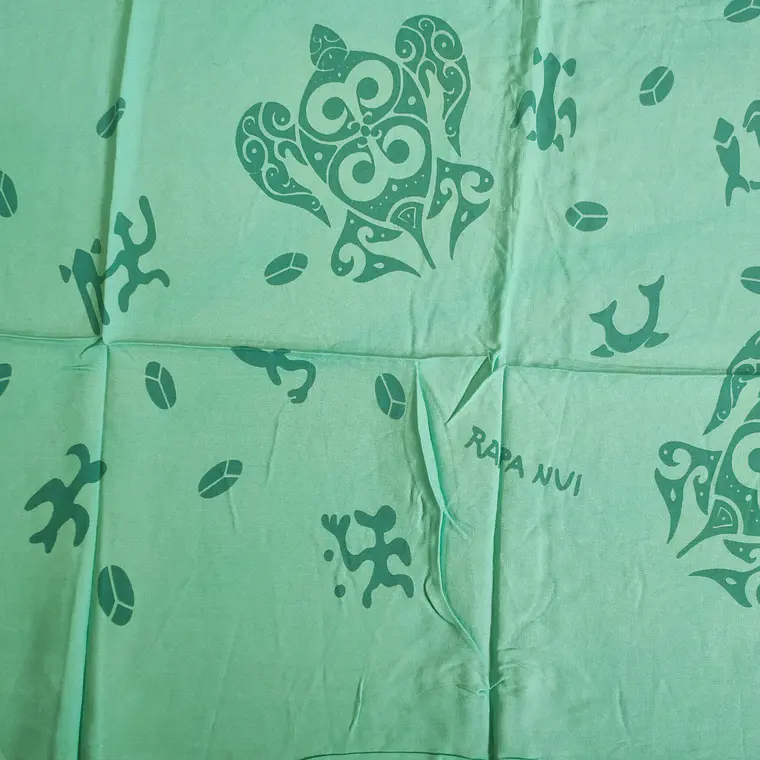 Pareo Turquesa Corto Napohe Tortuga Rongo Rongo 4