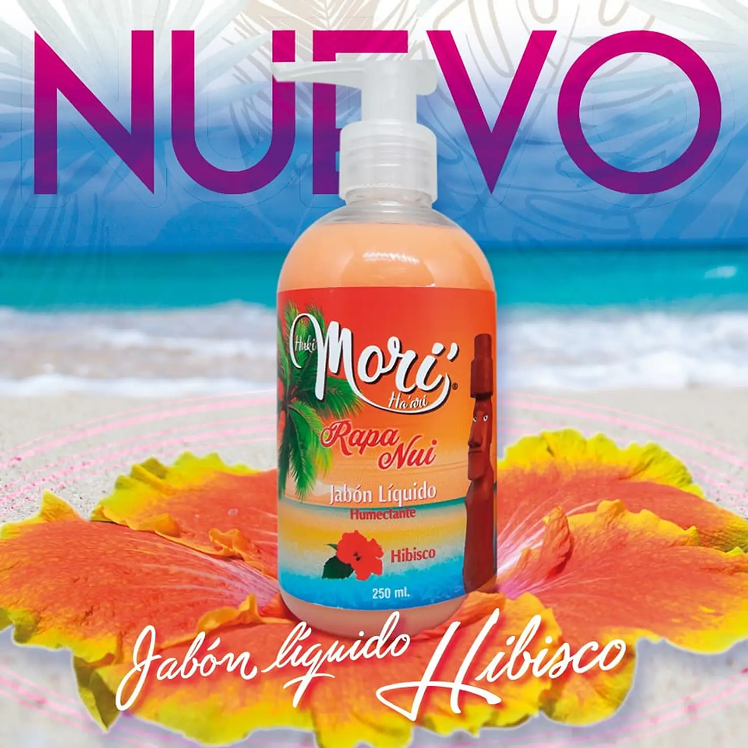 Jabón Liquido humectante Hibisco Mori Rapa Nui 250ml 2