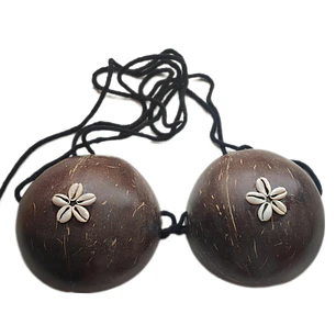 Sosten De Coco con conchitas Ideal Danza Polinesica