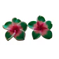 Aros con tornillo Tipanie verde oscuro Con fucsia 2cm - thumbnail 1