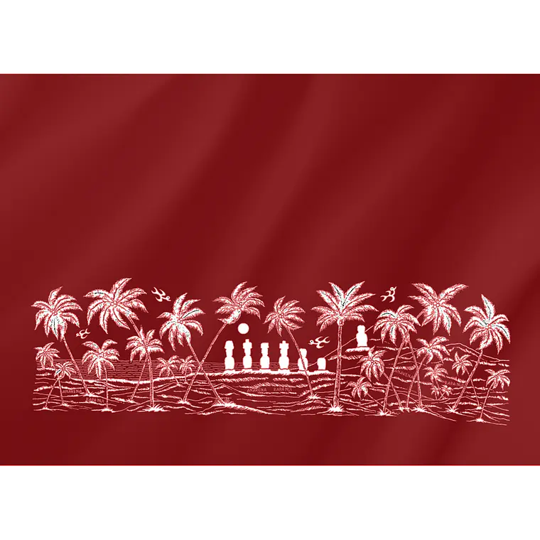 Pareo Anakena Rojo / Blanco 1,75x1,15mts 1