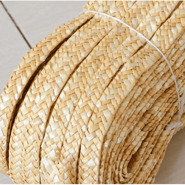 1 metro de Fibra de trigo Trenzado ancho entre 0,9 y 1cm