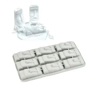 Moldes Moai De Silicona Ideal Para Hielos