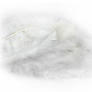 Bolsa con Plumas esponjosa Blancas app 50 unidades