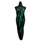 Pareo 2da seleccion verde oscuro Hibisco verde 1,10x150mts - Miniatura 4