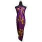 Pareo 2da seleccion Morado Tipanie amarilla 1,10x150mts - thumbnail 1