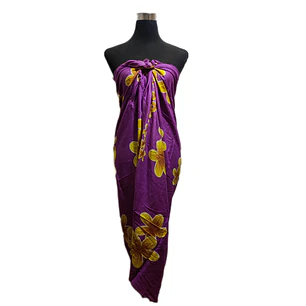 Pareo 2da seleccion Morado Tipanie amarilla 1,10x150mts