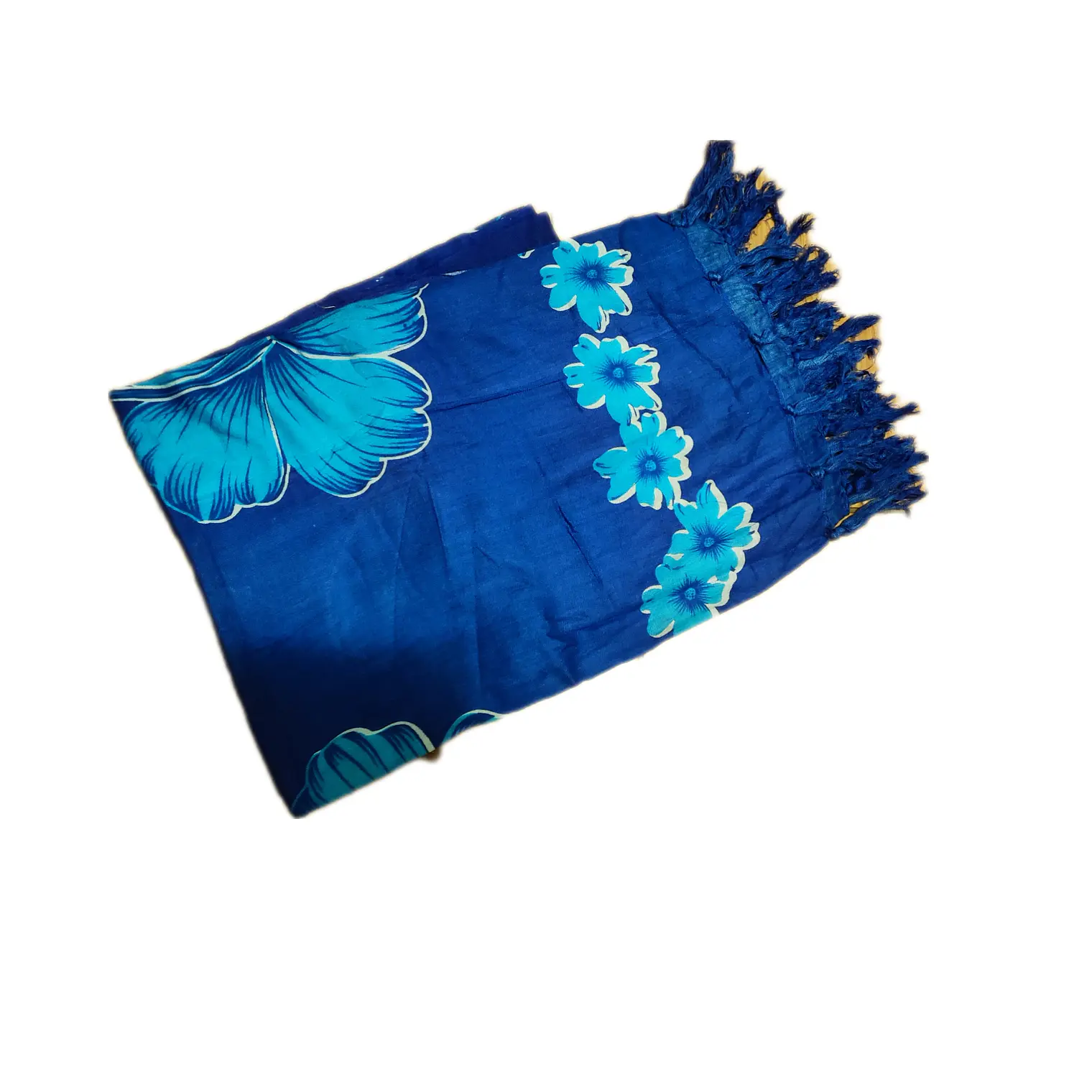 Pareo 2da seleccion Azul con Hibisco celeste 1,10x150mts 2