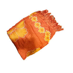 Pareo 2da seleccion Naranjo Hibisco naranjo 1,10x150mts