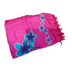 Pareo 2da seleccion Fucsia con tipanie azul 1,10x150mts