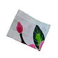 Pareo Corto blanco/ tipanie fucsia Napohe 1,75X0,6MTS - Miniatura 2