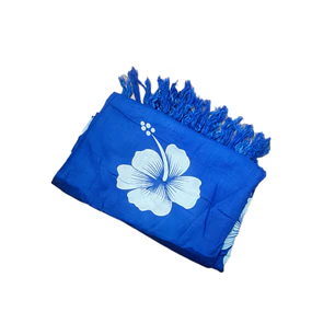 Pareo 2da seleccion azul 3 Hibisco blanco