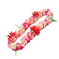 Leis Collar Flores Tipanie fucsia/beige e Hibiscos rojos - thumbnail 1