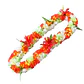 Collar Lei Flores Tipanie beige naranjo Con Hibiscos - Miniatura 1