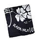 Pareo Hibisco Y Rongo Rongo negro/ blanco 1,75X1,15MTS - Miniatura 3