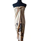 Pareo Hibisco Y Rongo Rongo beige/negro 1,75X1,15MTS - Miniatura 1