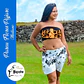 Pareo Corto Napohe flores pajaro azul / amarillo - thumbnail 5
