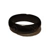 Pulsera de madera color negro con espiral