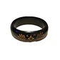 Pulsera de madera color negro con pétalos - Miniatura 1
