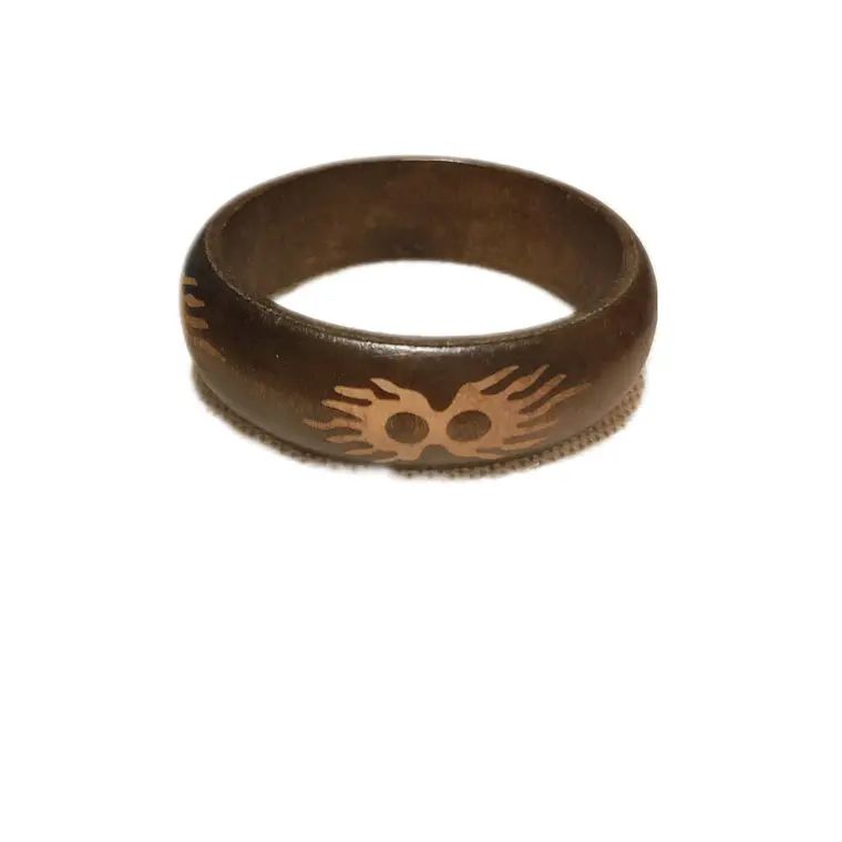 Pulsera de madera color café 1