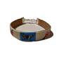 Pulsera de cuero pintado con flores tipanie y maripoa - thumbnail 3