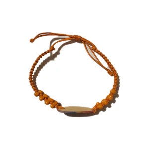 Pulsera hilo ajustable con mostacilla y tabla de surf