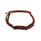 Pulsera hilo ajustable rojo mostacilla y tabla de surf - Miniatura 1