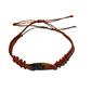 Pulsera hilo ajustable rojo mostacilla y tabla de surf - Miniatura 3