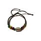 Pulsera de hilo ajustable con mostacilla y pure blanco - thumbnail 1