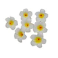 Pack 20 Flores Tipanie Blanco Con Amarillo De Goma Eva 4,5cm - thumbnail 3