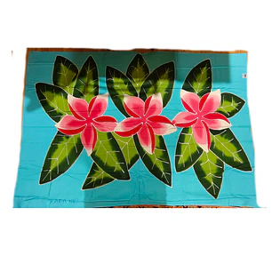 Pareo Celeste con tipanie fucsia Napohe 1,75x1,15mts