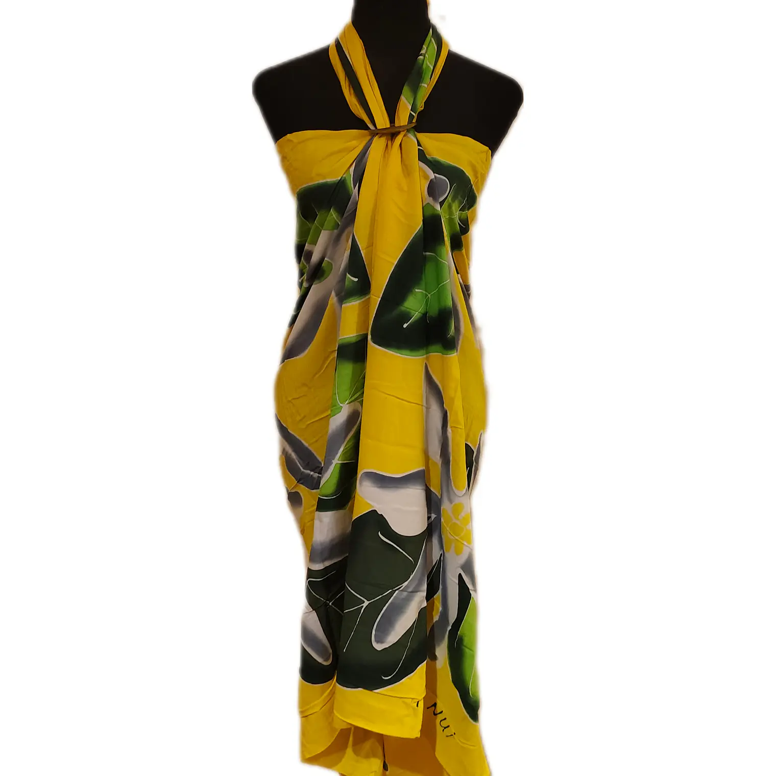 Pareo amarillo 5 tiare Napohe 1,75x1,15mts 1