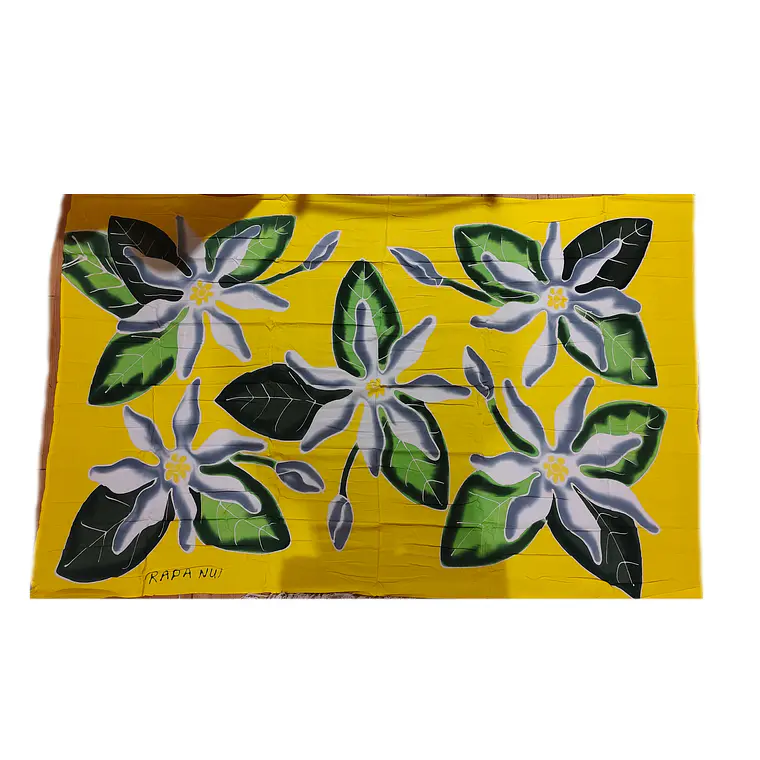 Pareo amarillo 5 tiare Napohe 1,75x1,15mts 3
