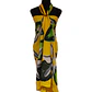 Pareo amarillo 3 tiare Napohe 1,75x1,15mts - Miniatura 1