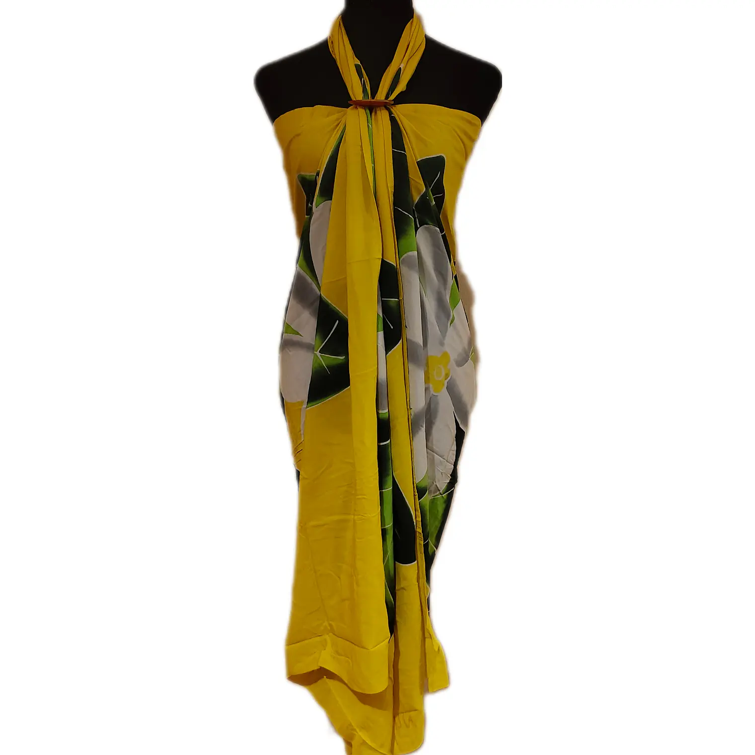 Pareo amarillo 3 tipanie Napohe 1,75x1,15mts 1