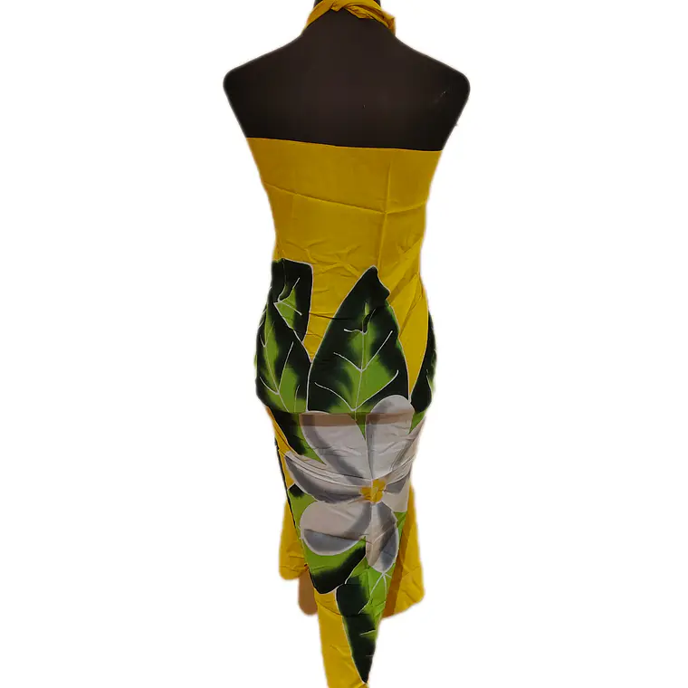 Pareo amarillo 3 tipanie Napohe 1,75x1,15mts 2