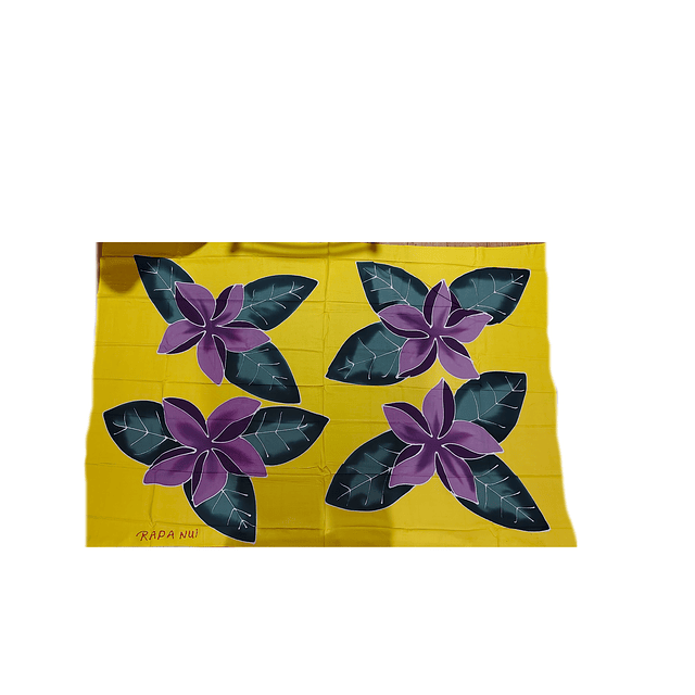 Pareo amarillo 4 tipanie lila Napohe 1,75x1,15mts
