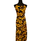 Vestido Marama azul con Hibisco amarillo napohe - Miniatura 3