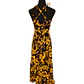 Vestido Marama azul con Hibisco amarillo napohe - Miniatura 4