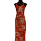 Vestido Marama naranjo con Hibisco blanco napohe - Miniatura 6