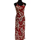 Vestido Marama rojo con Hibisco blanco napohe - Miniatura 3