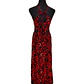 Vestido Marama Negro con Hibisco Rojo y Fucsia marca napohe - thumbnail 2