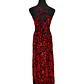 Vestido Marama Negro con Hibisco Rojo y Fucsia marca napohe - thumbnail 4