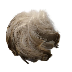 Bolsa Plumas Gris Natural Ideal Para Artesanias 4 A 8cm